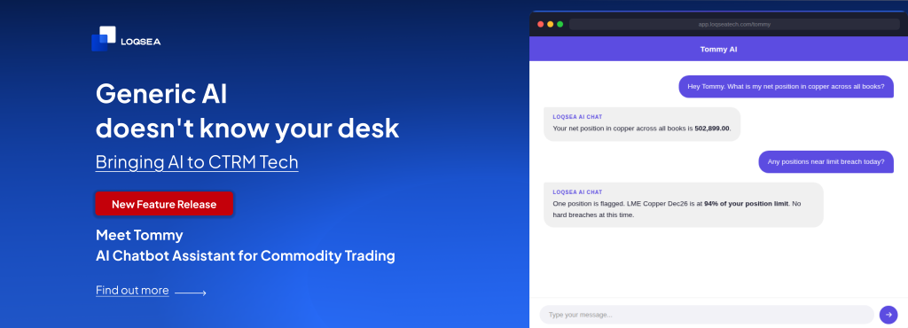 Toomy AI Chatbot Assistant for CTRM Loqsea technology